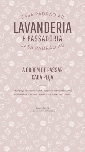 Capa do material A ordem de passar cada peça